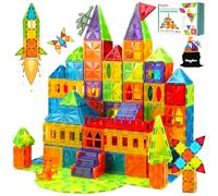 Theefun Construction Magnétiques Enfants, 52 Pièces Blocs de Construction Magnétiques Enfants 3 4 5 6 7 8 Ans Jouets 3D de Jeux Construction Magnétique éducatifs Cadeau pour Garçons et Filles