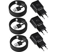 Thef-3-Pack Chargeur Pour Samsung Charge Rapide, Chargeur Usb Et Usb Type C Cable Pour Samsung Galaxy A15 A14 A13 A04s A05s A71 A55 A54 A53 A42 A35 A34 A33 A25 A23 M53 M34 M13 S8 S9 S10 S20 S21 Plus