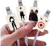 Thef-4 Pièces Protege Usb Type-C Câbles Accessoires Pour Iphone, Diy Protecteur De Câble Avec Motif De Animé Mignon Pour Femmes Hommes, Protecteurs Pour Raccords De Câbles Attaque De Câble Chargeur