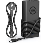 THEF-65W Chargeur USB C Ordinateur Portable pour Dell XPS 12 13 9250 9350 9360 9370 9380, Chromebook 3300 3400 5190 5300 5400 7300, Latitude 5420 5320 7310 2 en 1 Type-C Adaptateur
