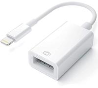 Thef-Adaptateur Apple Lightning Vers Usb Pour Appareil Photo, Câble Usb 3.0 Otg Pour Iphone/Ipad Pour Connecter Un Lecteur De Cartes, Une Clé Usb, Un Disque U, Un Clavier, Une Souris, Des Hub, Un Mid