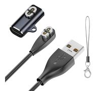 THEF-Adaptateur de type C + câble USB-A de 1 m compatible avec Shokz OpenRun Pro 2/ Pro/Pro mini/mini AS800/S803/S810/OpenComm/OpenRun(AfterShokz Aeropex) câble de charge câble magnétique