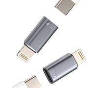 Thef-Adaptateur Otg Audio Usb C Vers Lightning(Lot De 2) Iphone Chargeur Cable Usbc Femelle Jack Apple Mâle Prise Convertisseur Mini Type Camera Flash Disque Adapter Pour 14 13 12 11 Pro Max X Ipad A