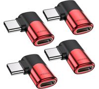 THEF-Adaptateur USB C 90 degrés, Prolongateur USB C Mâle vers Femelle à Angle Droit 100W, Connecteur USB4 Type C 40Gbps, 8K@60Hz pour Steam Deck, Switch, MacBook Air, Tablet and More Type C Devices