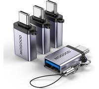 THEF-Adaptateur USB C mâle vers USB 3.0 Femelle, Adaptateur USB vers convertisseur USB C OTG Compatible MacBook Pro, Chromebook, Pixelbook, Microsoft Surface Go, Samsung Galaxy S20 S21 S22 Pixel
