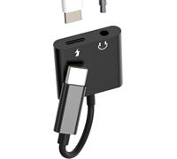 Thef-Adaptateur Usb C Vers Jack 3.5mm Pour Iphone 16 15 (2 En 1) Connecteur Chargeur Casque Pour Apple Compatible Avec Samsung S22 S23 Ultra Type C Audio Écouteurs Splitter Double Câble Auxiliaire Vo