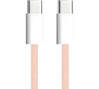 THEF-apm Cable USB C vers USB C PD, Charge Rapide 60W, Nylon Tressé Rose, Cordon USB Type C, Cable pour iPhone 16 Pro Max 15 Galaxy S24 Ultra S23 A55 A35 iPad Pro Air MacBook Steam Deck (1M), 600413