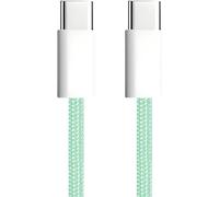 THEF-apm Cable USB C vers USB C PD, Charge Rapide 60W, Nylon Tressé Vert, Cordon USB Type C, Cable pour iPhone 16 Pro Max 15 Galaxy S24 Ultra S23 A55 A35 iPad Pro Air MacBook Steam Deck (1M), 600415