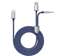 Thef-Câble Usb C Auxiliaire Et De Charge, 2 En 1 De Type Usb-C Vers Prise Audio 3,5 Mm Avec Adaptateur Usb Mâle Compatible Avec Iphone 16/15, Galaxy S24, Huawei Vers Stéréo De Voiture (Type C Vers