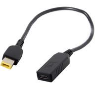 Thef-Cablecc Câble De Charge Usb 3.1 Type C Usb-C Vers Rectangulaire 11 X 5 Mm Pour Lenovo Thinkpad X1 Carbon