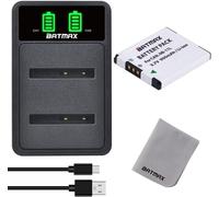 THEF-NB-11L NB-11LH Batterie et Chargeur avec USB Port pour Canon PowerShot A2300 is A2400 is A2500 A2600 A3400 is A3500 SX430 is X410 is 285 HS, IXUS 180 275 HS
