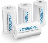 Thef-Pile Lr14 Rechargeable Pré-Chargé 5000mah 1,2v Ni-Mh Rechargeables Pile C,1200 Cycles Faible Auto-Décharge Accu Lot De 4