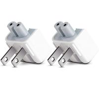 THEF-Travel Charger Converter, US Tête de Canard connecteur de Rechange pour tablettes iPod, iPhone, iPad, Adaptateur Secteur Macbook (2xUS Plug)
