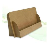 thefoldstands 5 présentoirs pliables pour prospectus "nature-eco Design" Support pour prospectus DIN long/ A5 Flyer 10,5 x 21 cm horizontal en carton recy acile à monter Pour une utilisation à