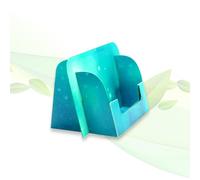 thefoldstands Lot de 5 porte-cartes de visite écologiques pliables « Blue Design » pour cartes de visite horizontales 9,0 x 5,5 cm - En carton FSC - Utilisation à court et moyen terme