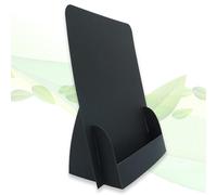 thefoldstands Lot de 5 présentoirs à dépliants pliables « Black Design » - Écologiques - Pour dépliants DIN A5 - 14,8 x 21 cm - Vertical - En carton écologique - Utilisation à court et moyen terme