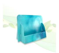 thefoldstands Lot de 5 présentoirs pliables « Blue Design » pour prospectus au format A6 - 14,8 x 10,5 cm - En carton écologique FSC - Utilisation à court et moyen terme