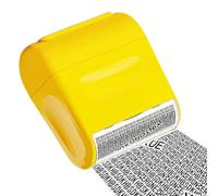 Theft Protection Roller Stamp, ID Guard Stamp with Confidential Data, 2,32 x 2,56 x 1,26 pouces Privacy Security Tool for Mail Letters Labels Documents Drafts and Accounting Use