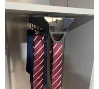 THEGA Cintre pour Écharpe De Ceinture - Organisateur De Casseroles Et Poêles Extractibles, Rail De Suspension pour Support De Placard en Alliage D'aluminium(26cm/10.2in)