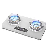 THEGA Gaziniere Gaz Portative 8,5 KW - Cuisinière À Gaz en Acier Inoxydable À 2 Brûleurs, Cuisinière À Gaz De Synchronisation De 180 Minutes, Poêle À Feu Féroce Au Gaz Liquéfié Au Gaz Naturel(LPG)