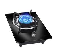 THEGA Gaziniere Gaz - Réchaud À Gaz Portable 5,2 KW, Grand Brûleur Wok À Anneau De Feu, Conversion Gaz/gaz Propane, avec Protection Anti-Extinction, pour Cuisines Domestiques(NG)