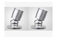 THEGA Lot 6 Mini Projecteurs 1W - Spots Comptoir LED, Éclairage Inférieur Rond pour Armoire Bijoux Monté Surface, Pleins Feux sur La Vitrine, Projecteur Armoire Vin Lumière(Red Light,Silver-1w(220v))