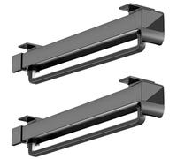 THEGA Lot De 2 Barres De Penderie Coulissantes, Barre Extensible en Acier Robuste Et Réglable, Support De Rangement pour Pantalons Et Manteaux, Charge Maximale 35 Kg(37cm)