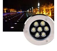 THEGA Lumière LED Submersible - Spot Encastrable Exterieur, Projecteur De Bassin 12 V, Éclairage LED De Piscine Étanche IP68, Spots LED Encastrables pour Jardin, Terrasse, Pelouse, Allée(RGB,3W)