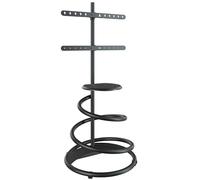 THEGA Meuble TV Pivotant Spiral Art, Chariot TV Mobile Rotatif sur Pied De 37 À 75 Pouces(Black)