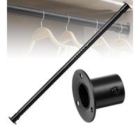 THEGA Portant À Vêtements Extensible, 40-210 Cm, Acier Inoxydable, Fixation par Tension, Capacité De Charge 100 Kg(40-65cm)