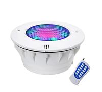THEGA Projecteur LED Submersible pour Fontaine, Lampe De Piscine AC 12 V, Projecteur De Paysage Étanche IP68, Éclairage par 56 RGB pour Bassin, avec Télécommande(18W)