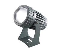 THEGA Projecteur Sol Lumières - Spot LED Exterieur, Lampe Murale d'extérieur à Faisceau LED AC 220 V, projecteur à Faisceau étroit étanche Ip67, Support réglable à 180 ° lumière au Sol(White,10W)
