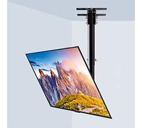 THEGA Support De Plafond pour TV, Hauteur Réglable, Rotation Complète À 360°, s'adapte À La Plupart des Écrans Plats LED De 26-60 Pouces, Support De Plafond TV Inclinable(0.5-1M)