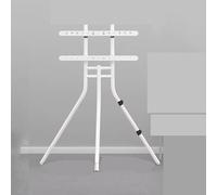 THEGA Support De Sol Universel pour Téléviseur - Support TV Chevalet avec Base Trépied, pour Écrans Plats De 42 À 86 Pouces, Support Mural Réglable en Hauteur pour Salon(White)