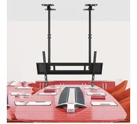 THEGA Support Mural Double pour Téléviseur Au Plafond - Hauteur Réglable, pour Écran LCD Simple, Télescopique Inclinable pour Téléviseurs LED, Compatible avec Extra-Plats De 60 À 100 Pouces(0.9-3.0m)