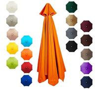 THEGA Toile De Rechange pour Parasol D'extérieur, Compatible avec Les Parasols De Table Et De Marché, 6/8 Baleines, en Polyester Imperméable avec Protection UV