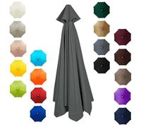 THEGA Toile De Rechange pour Parasol D'extérieur, Compatible avec Les Parasols De Table Et De Marché, 6/8 Baleines, en Polyester Imperméable avec Protection UV