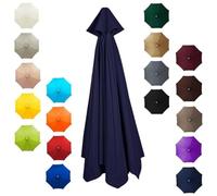 THEGA Toile De Rechange pour Parasol D'extérieur, Compatible avec Les Parasols De Table Et De Marché, 6/8 Baleines, en Polyester Imperméable avec Protection UV
