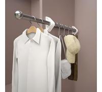THEGA Tringle De Valet pour Placard - Barre À Vêtements Extensible Et Robuste, Organisateur De Garde-Robe Coulissant Et Réglable, Installation Facile pour Chambre, Buanderie Et Dressing