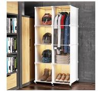 THEGA Vitrine Transparente pour Casques De Moto, Cube en Plastique Empilable, Meuble À Chaussures Et Manteaux Mobile avec roulettes,pour La Protection des Casques(75x39x188 cm)