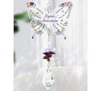 TheGiffter Cadeau Anniversaire Femme, Cristal Attrape Soleil Joyeux Anniversaire Cadeau pour Maman Mamie Soeur Amie Collègue Fille Copine 18 30 40 50 60 70 80 Ans