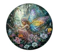 TheGiffter Puzzles en Bois, Fée Magique Wooden Puzzle Adulte, 15+ Puzzle Forme Animaux avec Boîte-Cadeau en Bois (300 pcs)