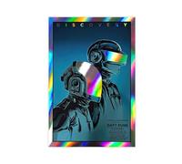 THEGIS Poster Daft Punk Couverture d'Album Discovery Poster Toile Art Mural Décor Impression Image Peintures pour Salon Chambre Décoration Style Sans Cadre 16x24pouces(40x60cm)