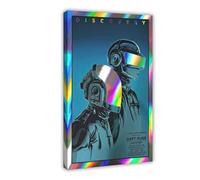 THEGIS Poster Daft Punk - Couverture de l'album Discovery - Poster sur toile - Décoration de chambre à coucher - Sports Paysage - Décoration de bureau - Cadeau Style cadre 20x30inch(50x75cm)