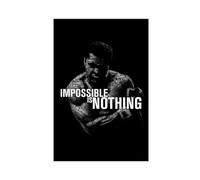 THEGIS Poster de Muhammad Ali avec citation de boxeur, décoration murale pour salon, chambre à coucher, style sans cadre, 40 x 60 cm