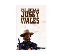 THEGIS Poster du film Clint Eastwood The Outlaw Josey Wales - Décoration murale pour salon, chambre à coucher - Style sans cadre - 30 x 45 cm