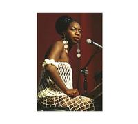 THEGIS Poster sur toile de la chanteuse Nina Simone - Décoration murale pour salon, chambre à coucher - Style sans cadre - 30 x 45 cm