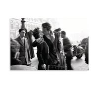THEGIS Poster sur toile de Robert Doisneau - Décoration murale pour salon, chambre à coucher - Style sans cadre - 50 x 75 cm