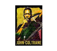 THEGIS Poster sur toile John Coltrane - Décoration de chambre à coucher - Paysage sportif - Décoration de bureau - Cadeau sans cadre - 30 x 45 cm
