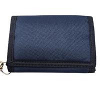 TheGloveHut Porte-monnaie unisexe en toile de qualité avec chaîne de sécurité, bleu, porte-monnaie pochette